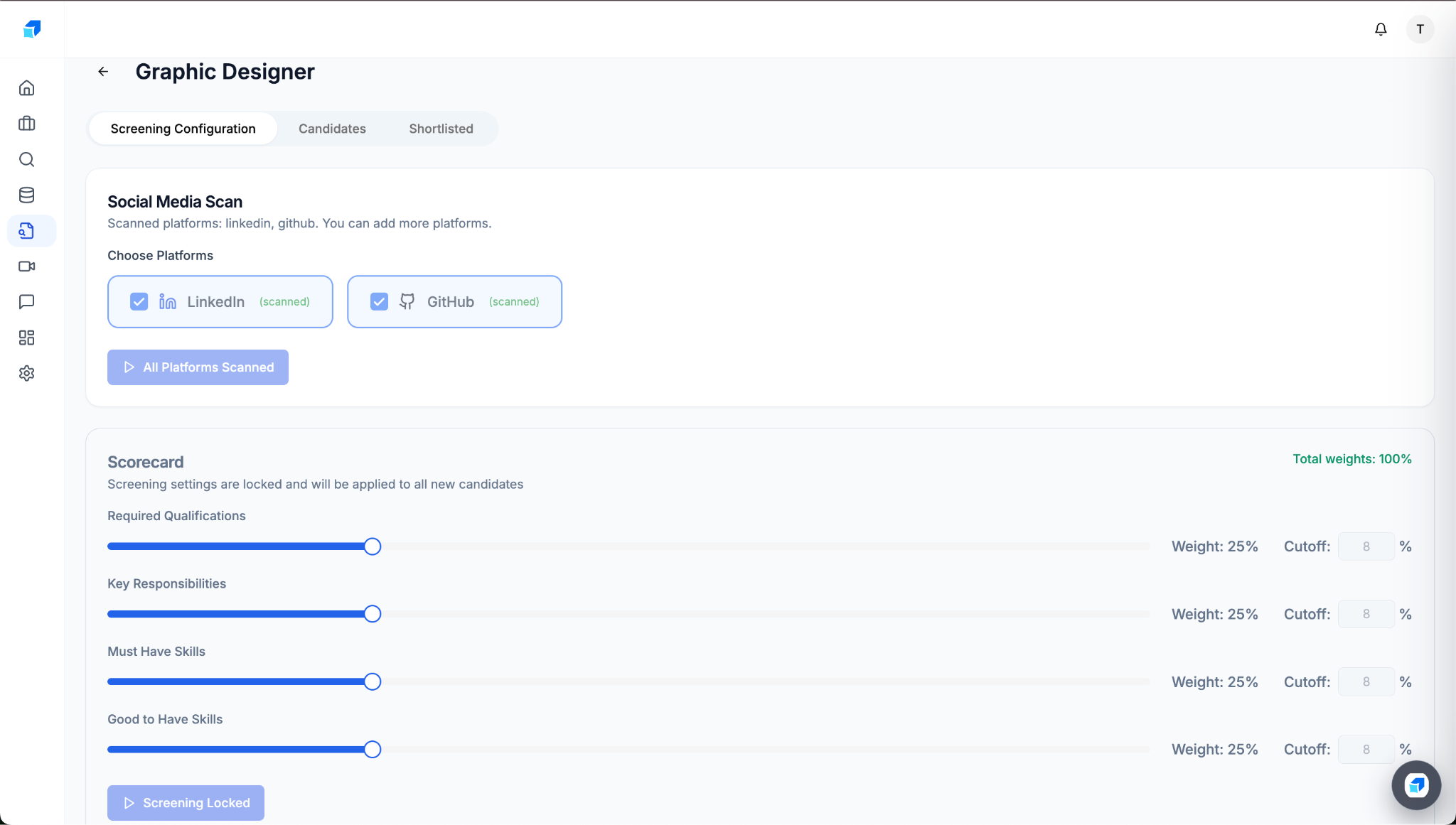 Candidate Screening screenshot 2