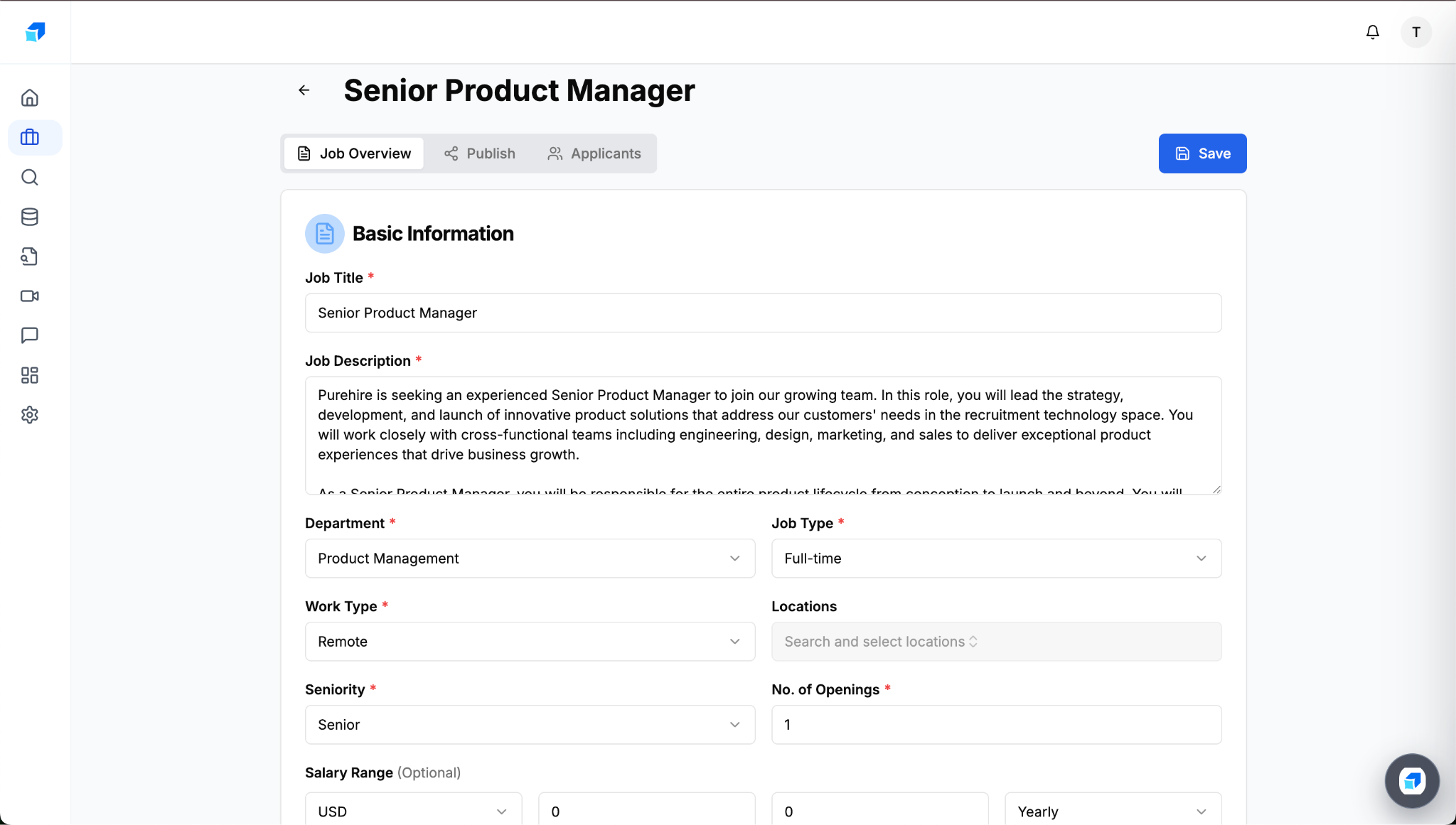 Jobs Management screenshot 2